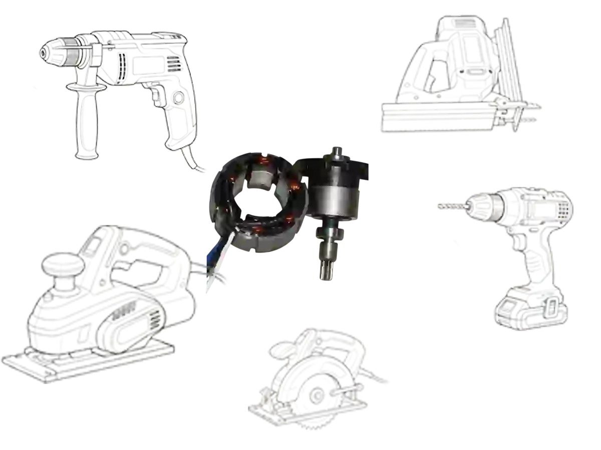 Custom brushless motors engineered for demanding cordless power tool applications.