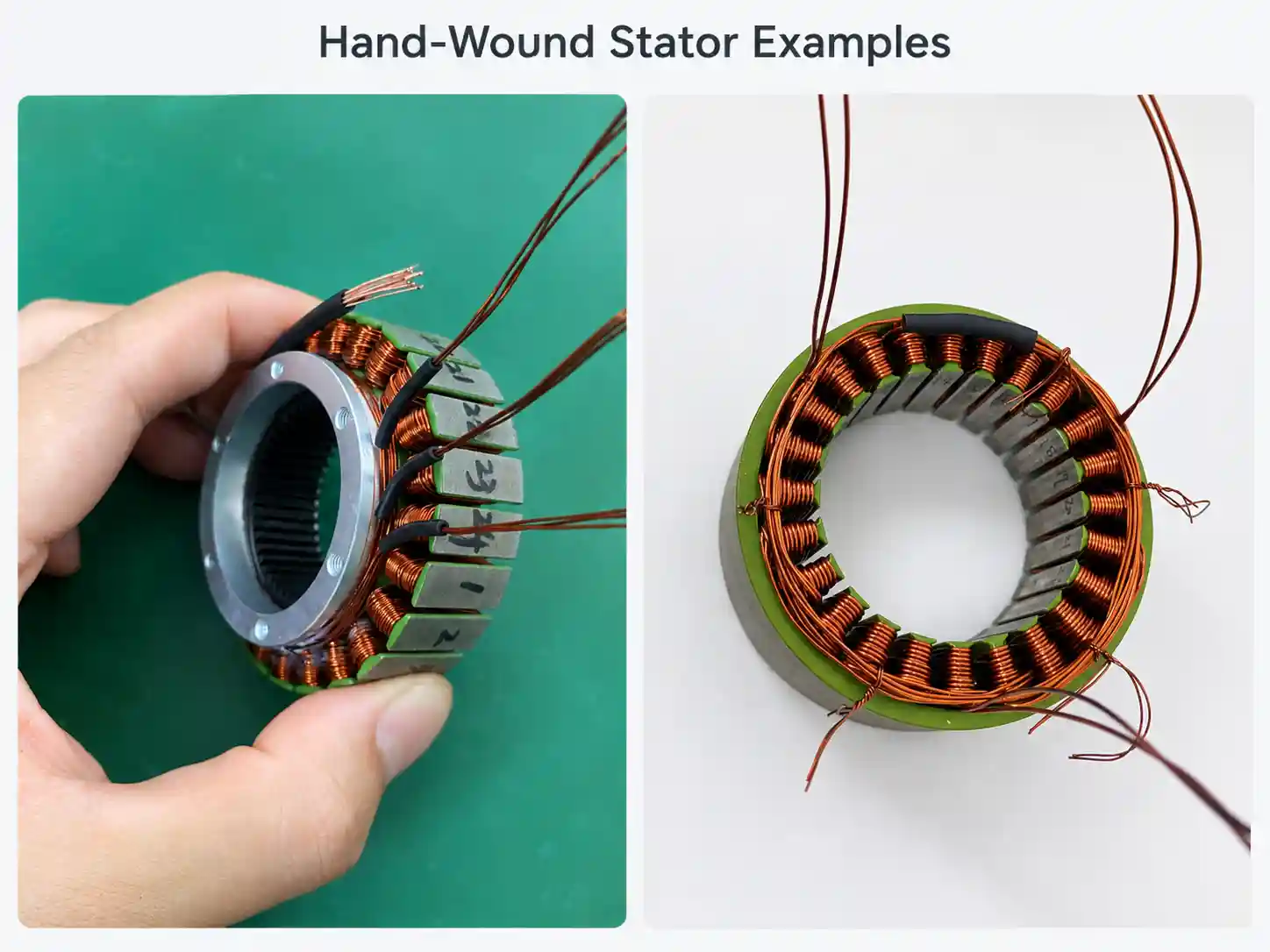 BLDC Motor Winding: Materials, Design, Manufacturing and Testing 6 Hand-wound BLDC stator examples for prototype motor development