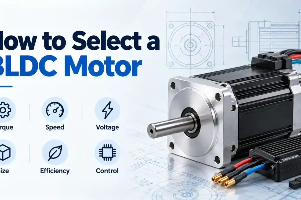 How to Select a BLDC Motor – BLDC motor selection guide covering torque, speed, voltage, size and control