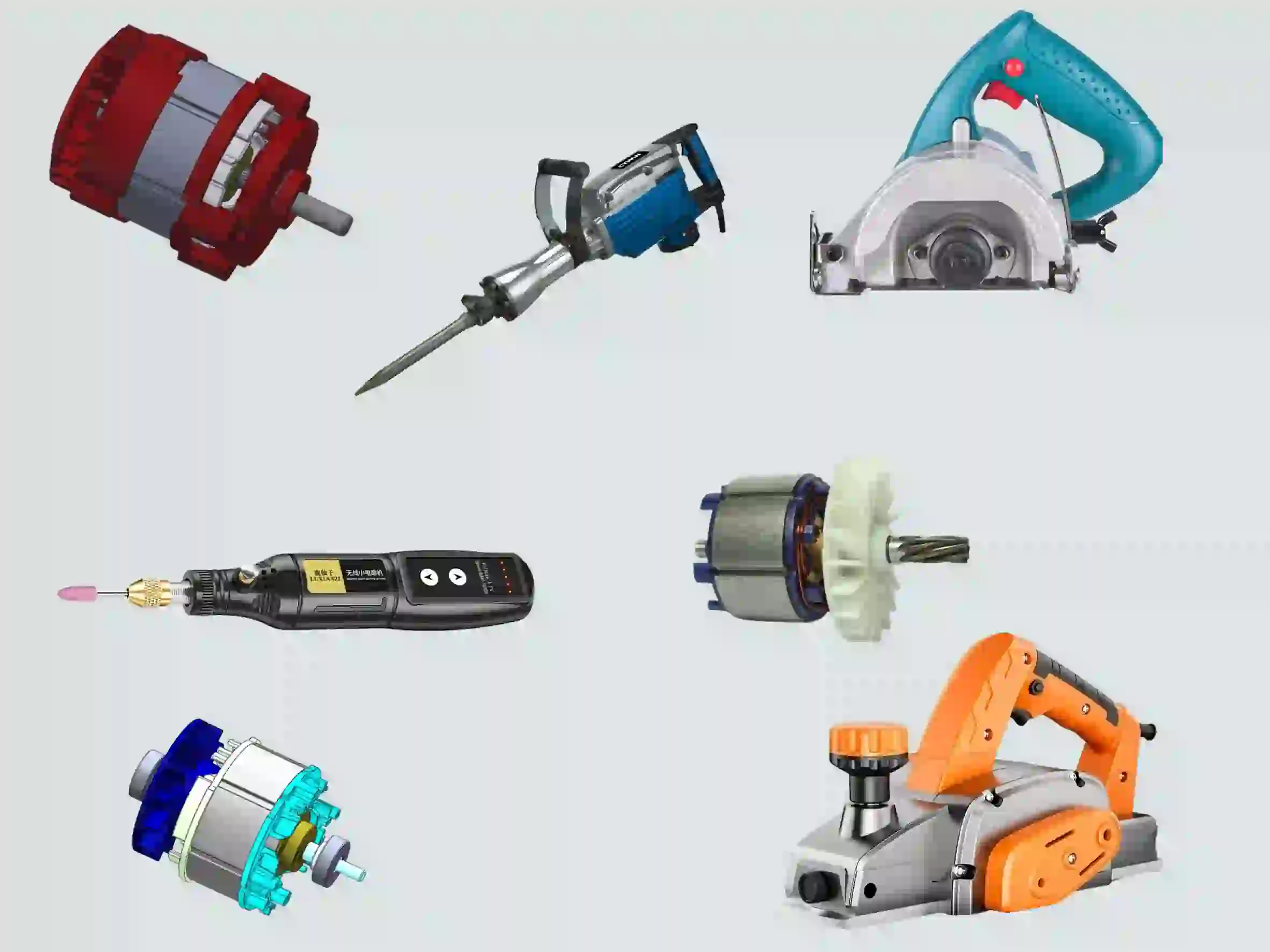 Our custom brushless power tool motors are also suitable for reciprocating saws, sanders, polishers, staplers, nail guns, and specialty construction tools.