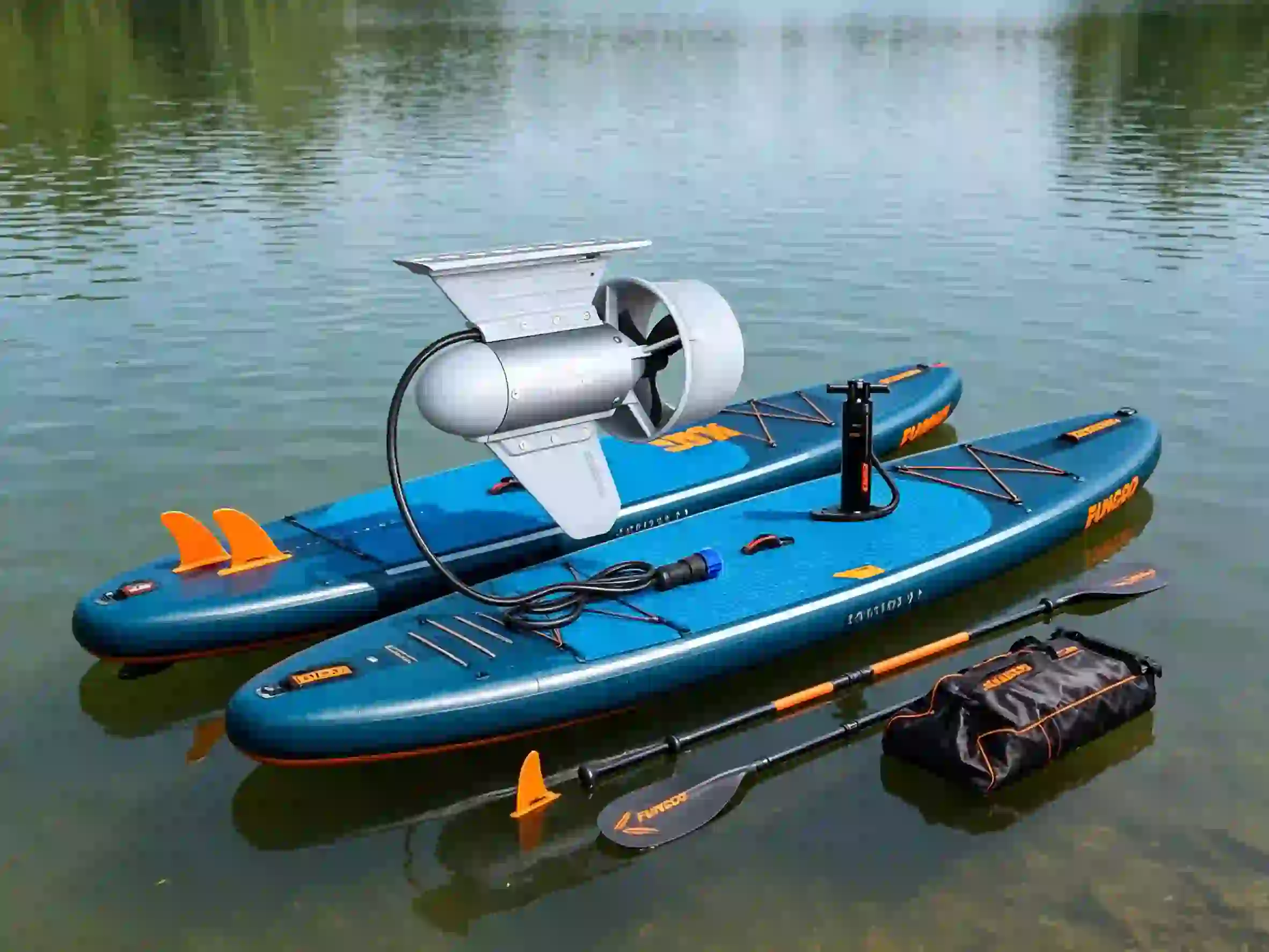 lightweight clip-on electric thruster for SUP paddleboard