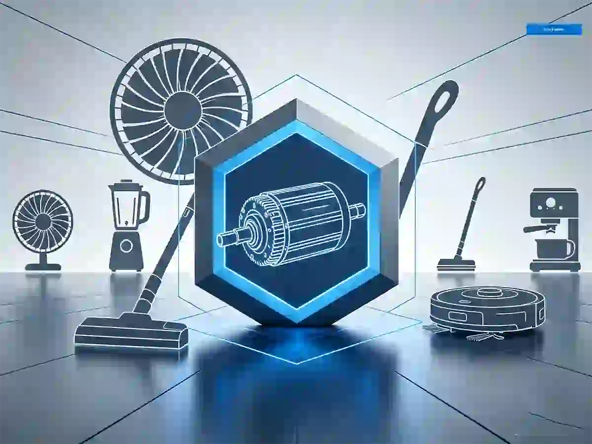 Custom brushless motors engineered for next‑generation smart home appliances.