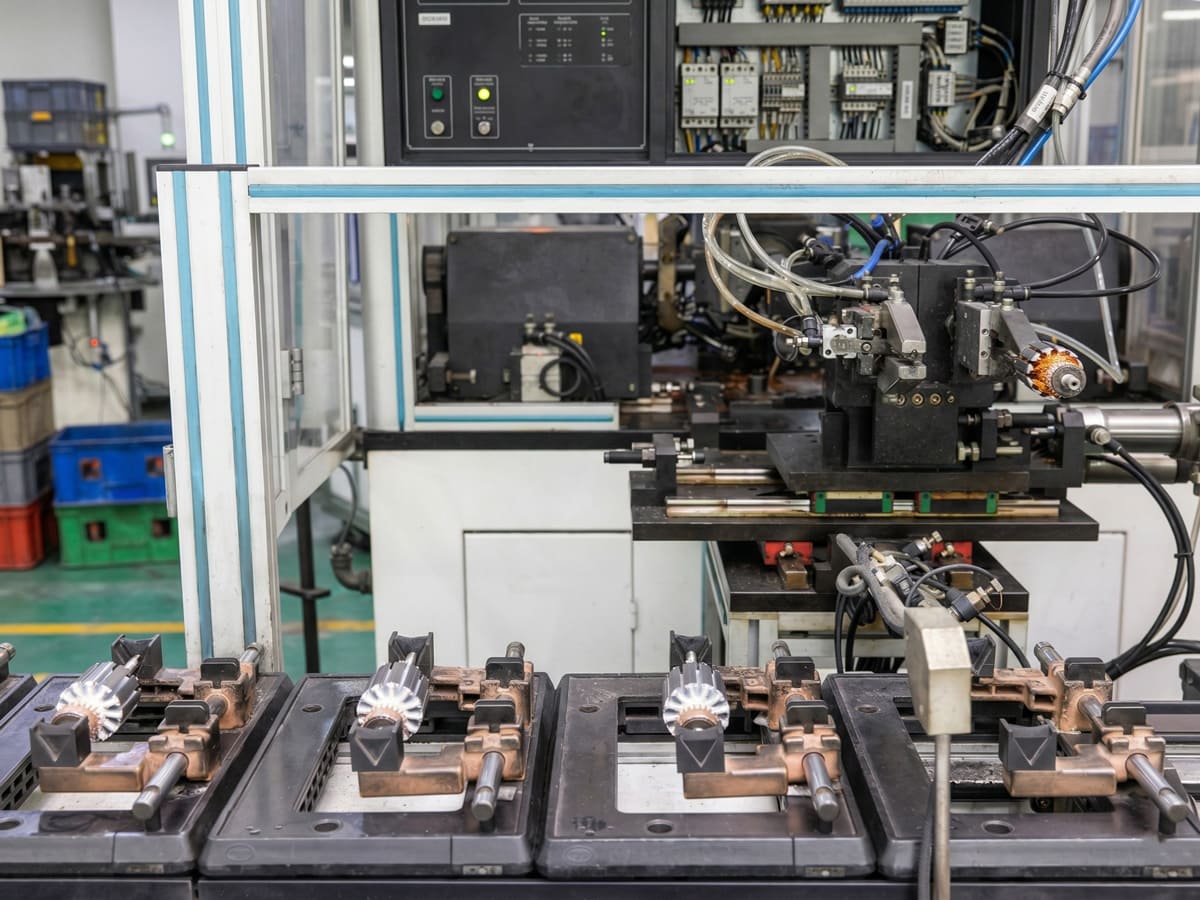 Motor pilot run production process with controlled tooling and fixtures